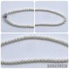 Akoya Pearl Necklace Genuine Jewelry Luster Approx. 41cm / 7.0mm–7.5mm / 32.5g Silver Clasps