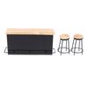 3Pcs/Set Dollhouse Miniature Bar Counter Stool Mini Kitchen Furniture Toys