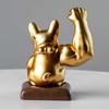 Feng Shui Welcoming Muscle Inviting Temporary Feng Shui Item Small Present [AiO JAPAN] Ornament, Dog, Bulldog, Bulldog, Wealth, Wealth, Gold, (Gold),
