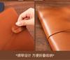 Soft Touch Leather A5 Photo Album Vintage 4-Pocket Scrapbook for Tickets, Receipts, Memorabilia, Travel Souvenirs Collection