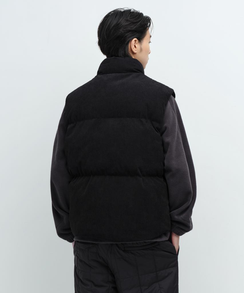 Musinsa Standard Daily Puffer Corduroy Padded Vest [Black]