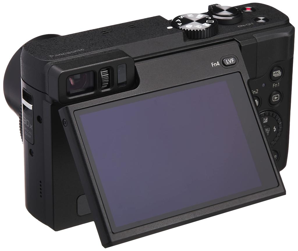 Panasonic LUMIX DC-TZ90-K Compact Digital Camera, Black, 30x Optical Zoom, 4K Video Recording, 20.3MP