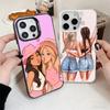 Best Friends Forever Girls Soft Phone Case for iPhone 15 16 17 Pro Max 17Air 16E 14 Plus 13 12 Mini Shockproof Cover Back Shell