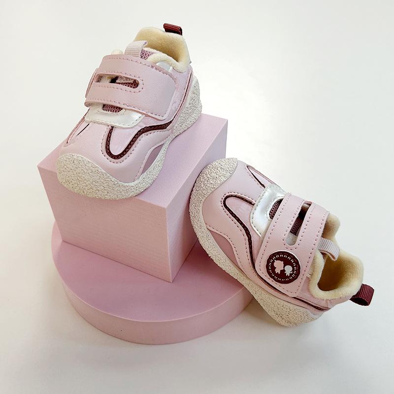 Classmate Autumn and Winter New Sports Shoes Girls Toddler Shoes Boys and Children Two Cotton Cotton Shoes Thick Sole