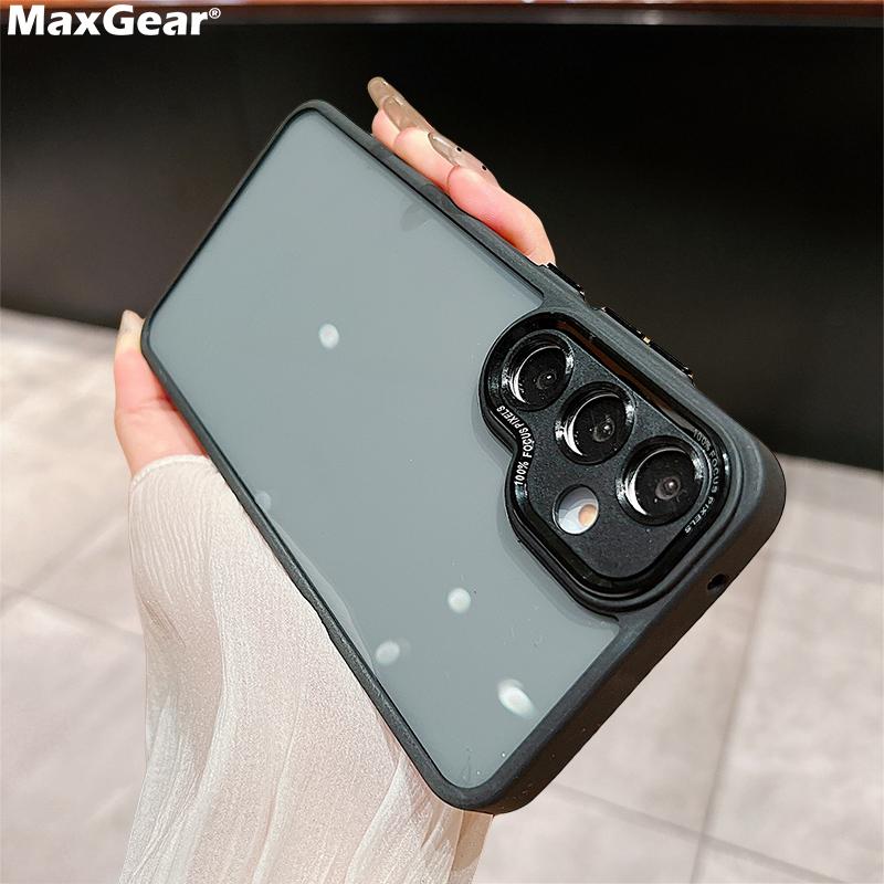 Transparent With Full Lens Protection Case For Samsung Galaxy S25 S24 S23 FE Plus Ultra A16 A06 A55 A54 A35 A25 A15 A14 A13 4G5G