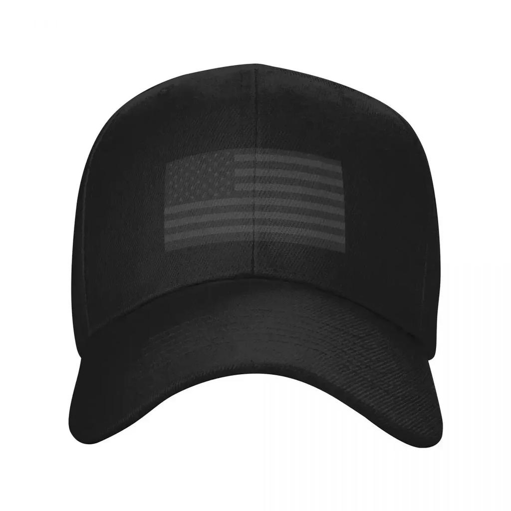 USA Flag BlackoutStealth Baseball Cap sun caps Trucker Cap Unique hats Golf Hat Unisexs Luxury Womens