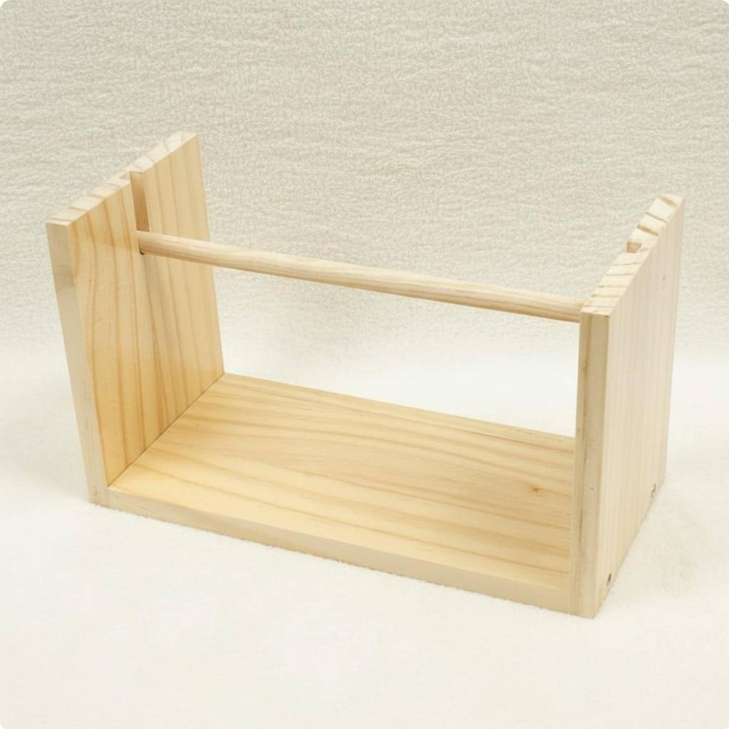 Yarn Spool Rack Knotsnag-resistantFree Wooden Yarn Holder Crafting Supply Sturdy Wood Even Rotation for Crocheters