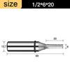 1/2 Shank 3 Flutes Cutting Straight Router Bit CNC Trimming Slot Milling Cutter