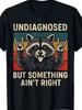 Retro T Shirt Men Women Rock Hand Raccoon Vintage Funny Slogan Print Short Sleeve Cotton Casual Tops