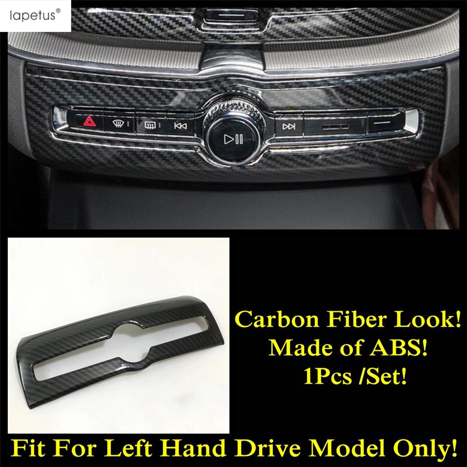 Dashboard AC Air / Window Lift / Handle Bowl / Head Lamp Cover Trim Carbon Fiber Interior Accessories For VOLVO XC60 2018 - 2024