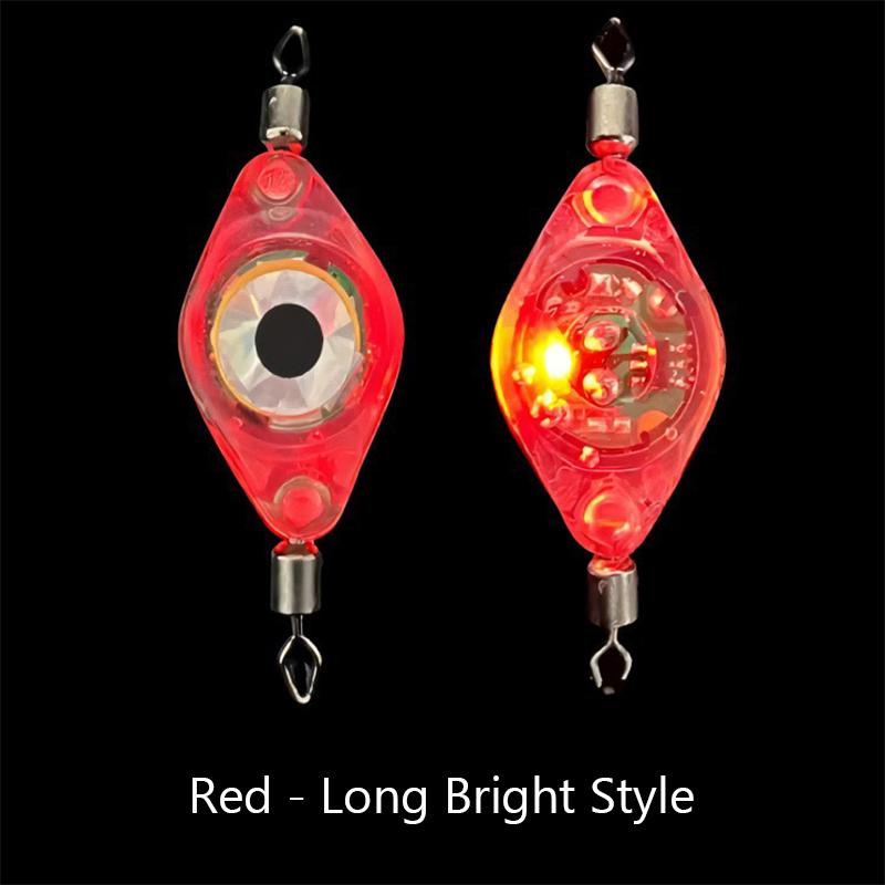 Led Fishing Bait Light Eye Shape Fishing Lure Light Waterproof Sensing Deep Drop For Seawater Freshwater Underwater High Bright