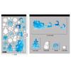 1 folha de adesivos de vidro estáticos de floco de neve, decoração de feliz Natal, decoração para casa, adesivos de janela de floco de neve, papel de parede de ano novo