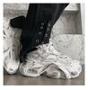 Z Brand Men's 2025 Height-Boosting Retro Sneakers - Breathable, Casual, Autumn Dad Shoes with Thick Soles.