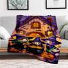 "Halloween Witch Party Decorations: Cauldron Spell Kit"Blanket Flannel Throw Blanket for Sofa, Bed, Travel, Camping, Office