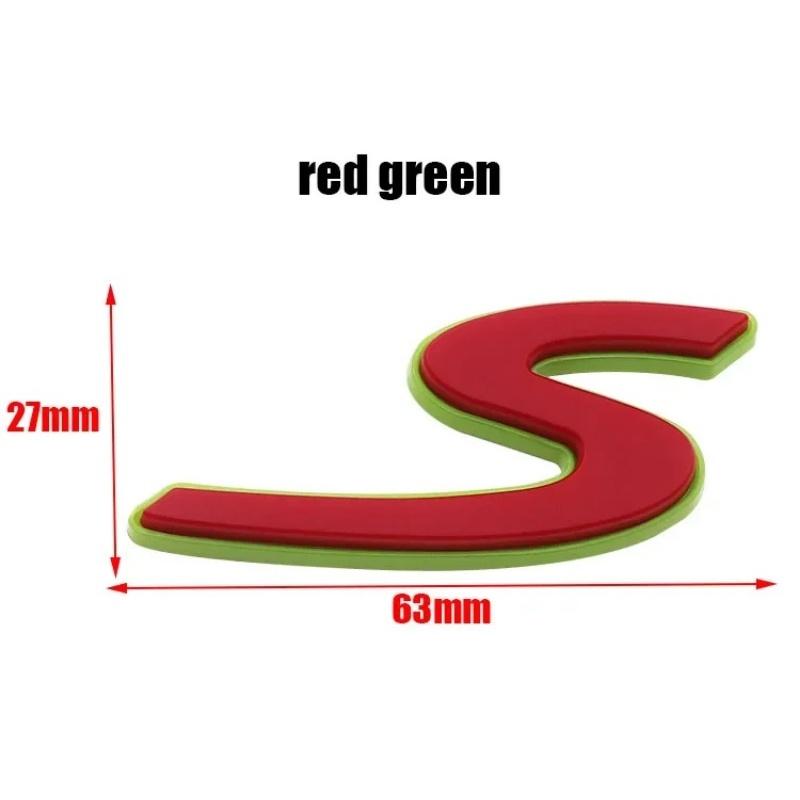 1pcs 3D S Car Emblem Badge Sticker Styling Accessories