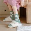 5Pairs Soft Plush Socks Sweet Thicken Warm Socks Fashion Mink Fur Socks  Girls