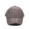 New Men's and Women's Spring and Summer Plaid Baseball Cap Fashion Cap Outdoor Breathable Sunscreen Hip Hop Hat