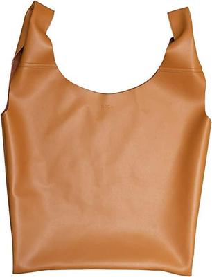 Tote Market Shopping Large Cowhide Fits A4 and Brown [RafiCaro] Bag, Bag, Men's & Women's Bag, Capacity, Leather, Handles, Leather, Lightweight,