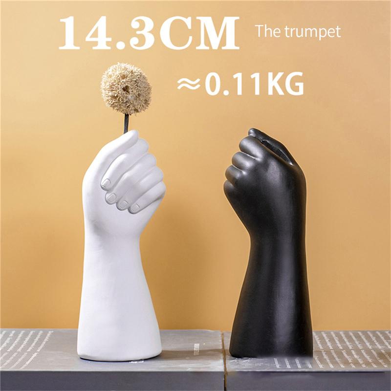 

Ваза в форме руки из смолы, скандинавская ваза для цветов, современный декор для дома, офиса, гостиной, украшения для сада, спальни, креативный подарок