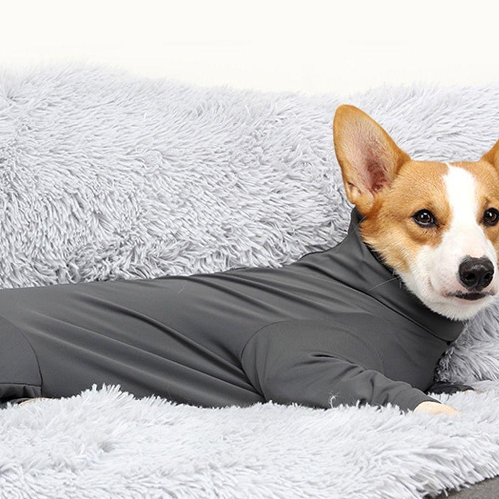 Long-sleeved Dog Pajamas Breathable Dog Soothing Clothes Dog Coat Four Legged Clothes  Home Wear