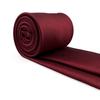 SHLAX&WING Plain Red Silk Tie for Men, Long and Narrow, 6cm