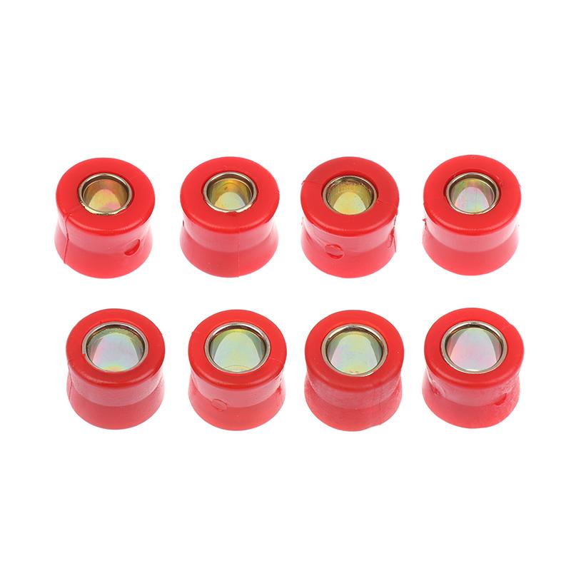 4Pcs 10/12Mm Motorcycle Front/Rear Shock Absorber Rubber Buffer Rubber Red Shock Absorber Bumper Block Sleeve Cushion Rubber
