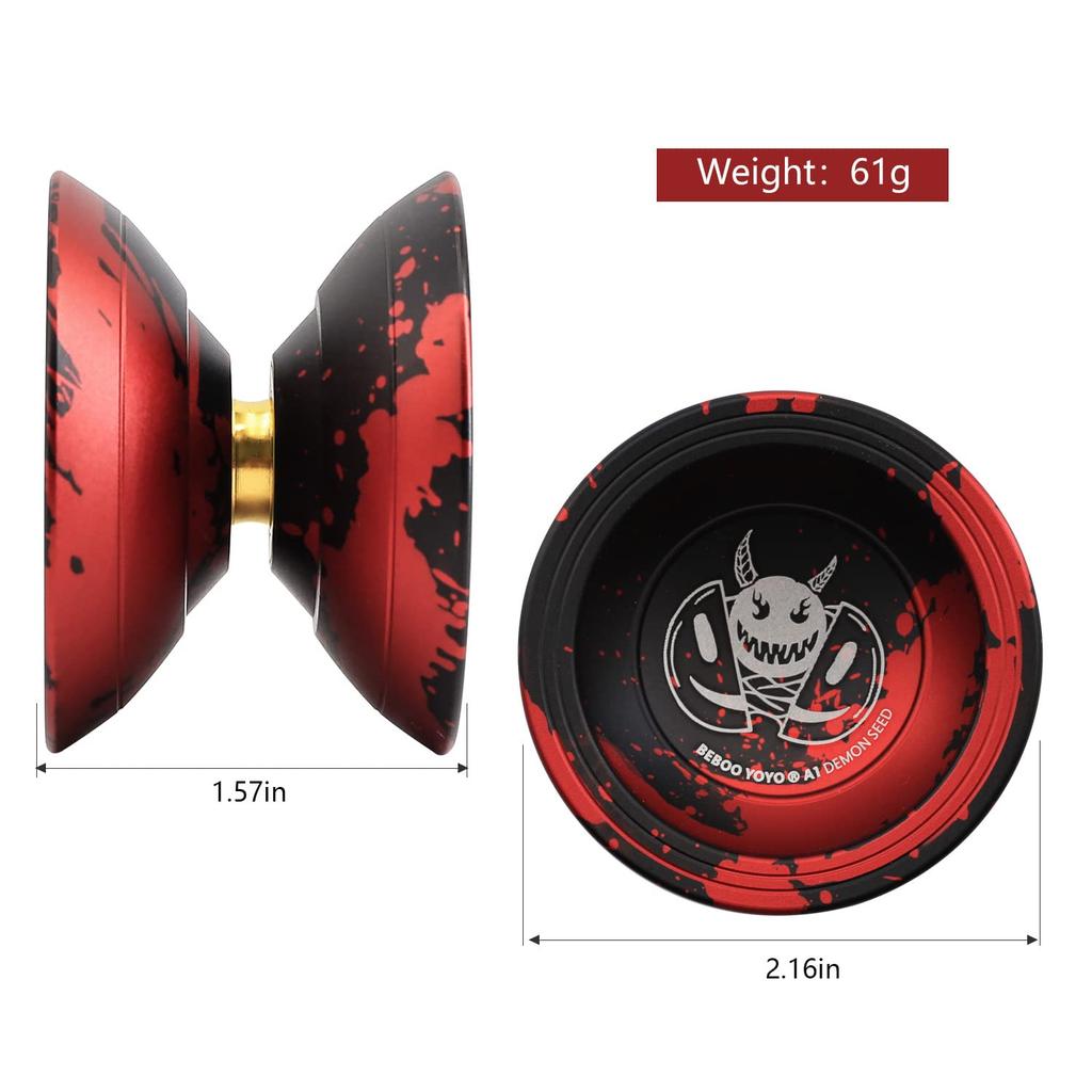 Bind Yo-Yo, Kids' Metal Yo-Yo for Beginners, Replacement High-Precision Ball Bearings, Gloves, Bearing Stickers, 3 Yo-Yo Strings, and Accessory