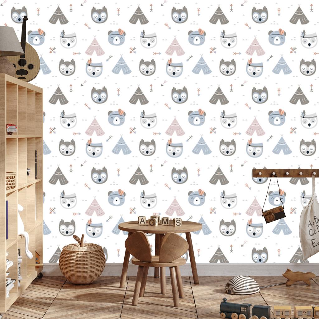 Indian Animals Wallpaper for Living Room and Bedroom 50x1000