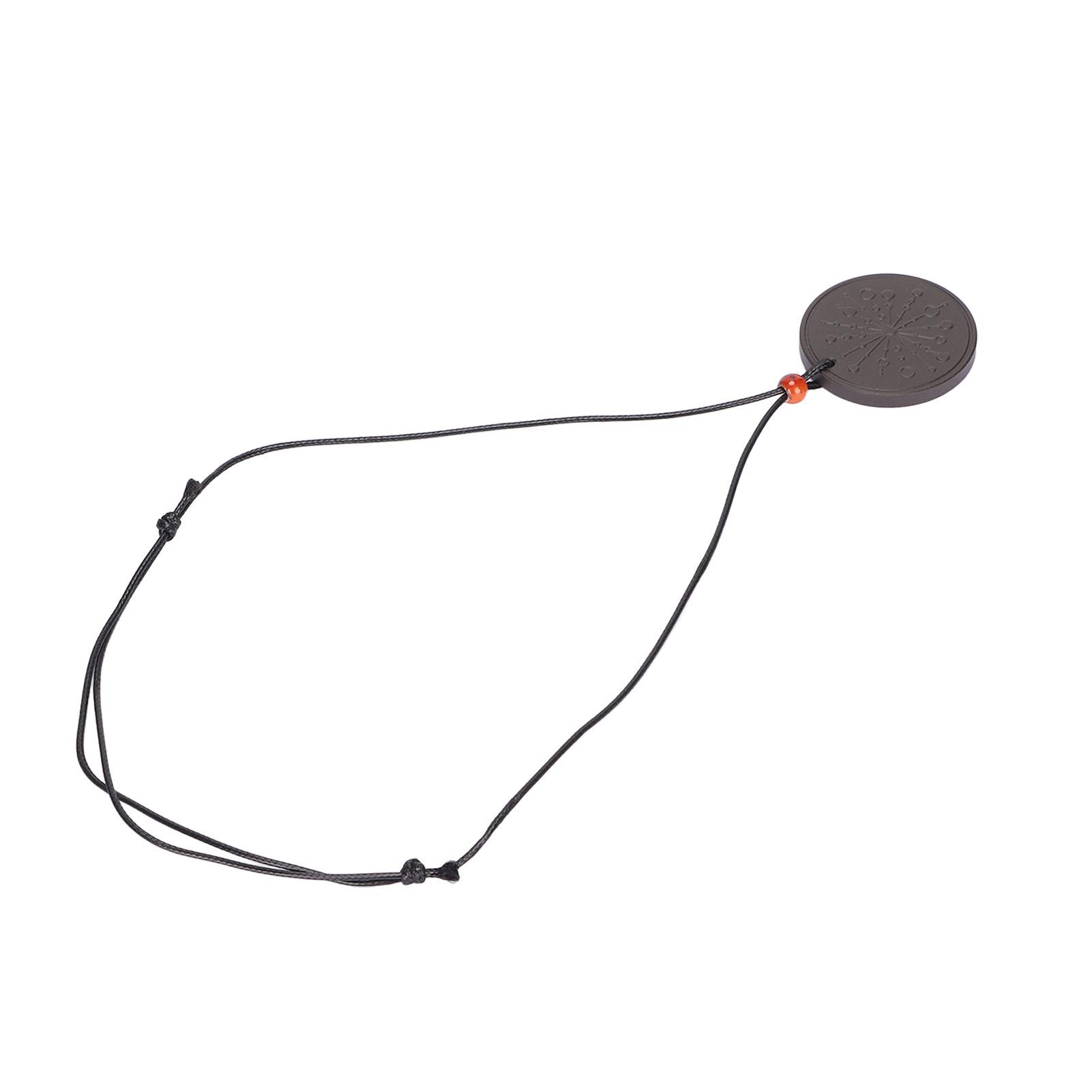 

Ожерелье с подвеской из вулканических камней, нежный узор, регулируемая длина, стильные ожерелья для женщин и мужчин