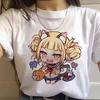 New Ahegao Harajuku Graphic Women T-Shirt My Hero Academia Anime Senpai Top Female T Shirt Harajuku O-Neck Casual Lady Clothing