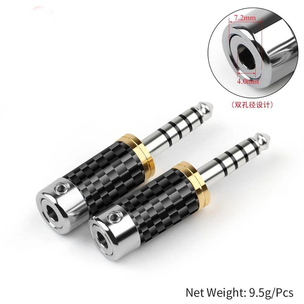 For NW-WM1ZA4.4 Carbon Fiber Audio Jack Balanced Adapter 4.4mm 5 Pole Male 5 Poles Stereo Jack