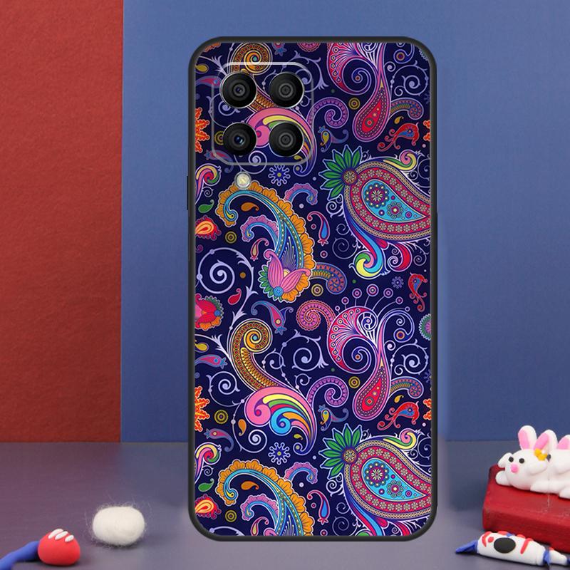 Чехол с узором пейсли для Samsung Galaxy M34 M14 M54 M13 M15 M36 M55 M35 M56 M16 M31 M11 M53 M12 M32 M52 M06 Samsung M16