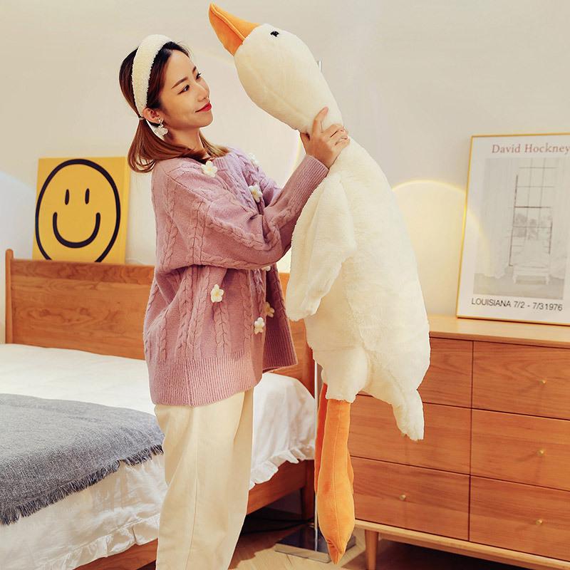 Internet Celebrity Large White Goose Plush Toy Doll Gift