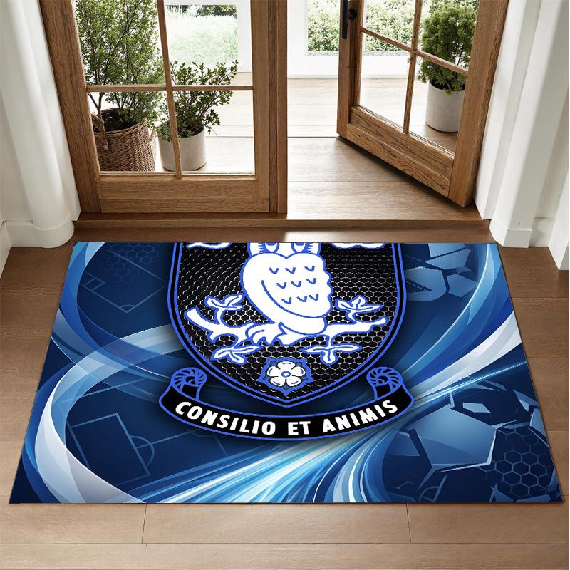 Sheffield Wednesday Football Design Crystal Velvet Rug Soft Decorative Mat for Bedroom Entrance
