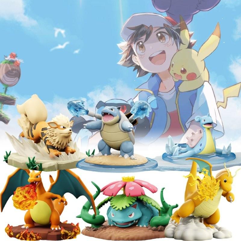 Charizard Venusaur Blastoise Arcanine Lapras Dragonite Toy Gift Model