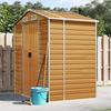VidaXL Light Brown Garden Shed 191x130x198 Cm Galvanized Steel, Garden Storage, Garden Tool Shed 3188275
