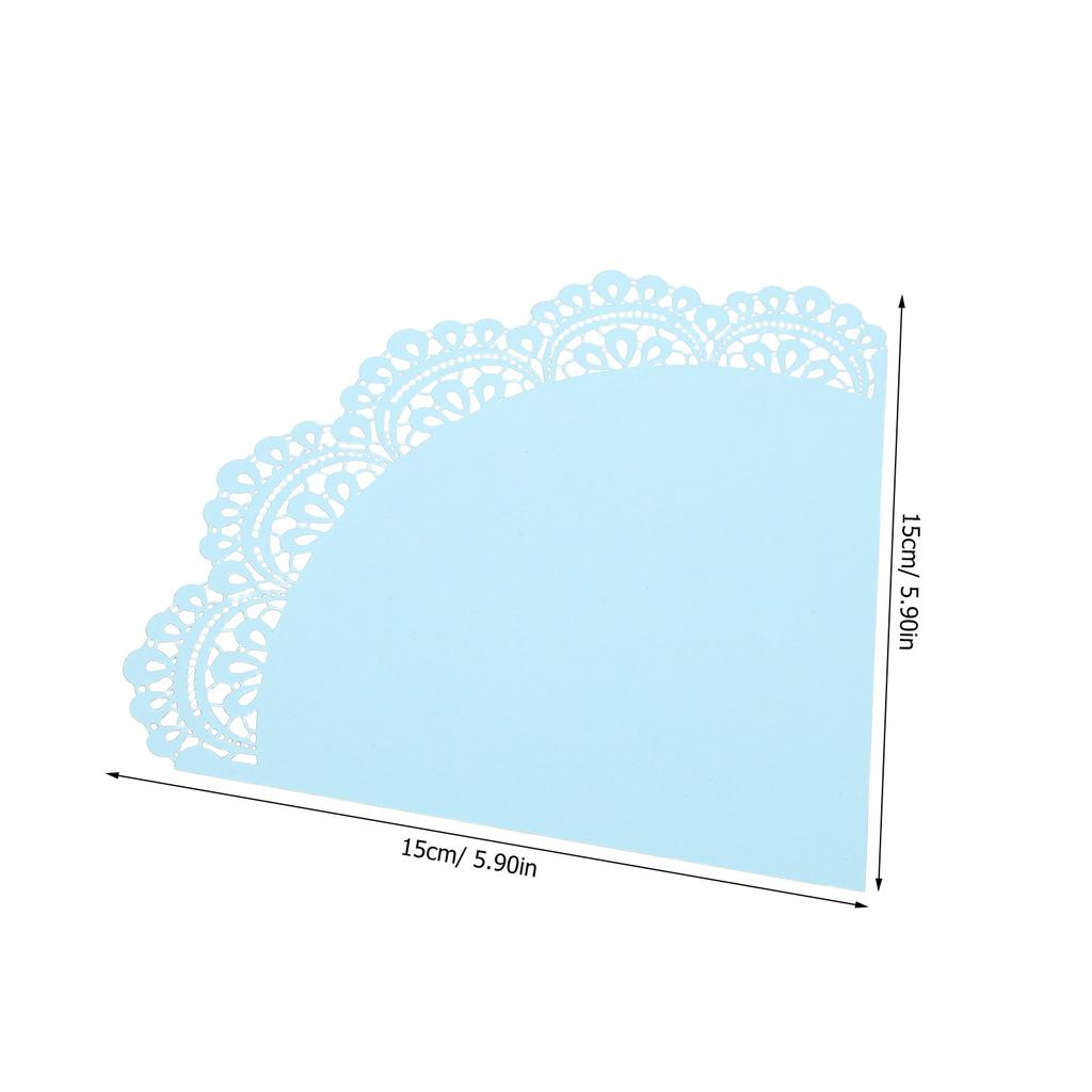 50pcs Wedding Confetti Cones Holder Paper Flower Or Candy Toss Cones With Lace Edge For Party Decorations And Petal Throwing