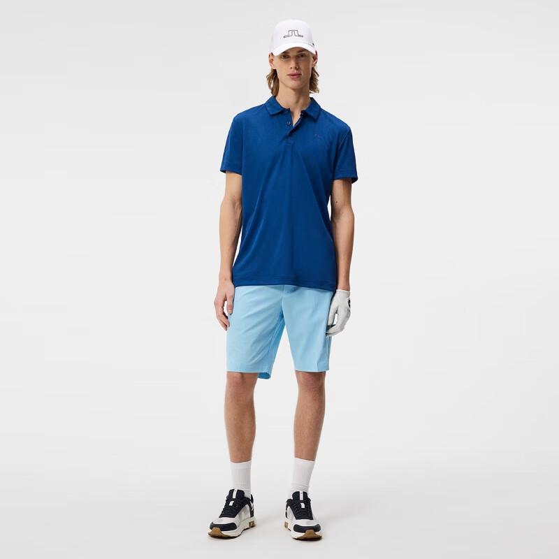 J.Lindeberg Men's Golf Series Logo Polo T-Shirt