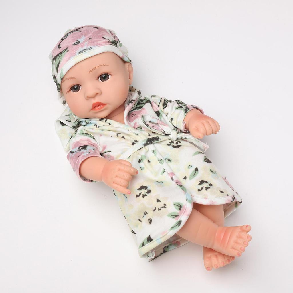 30cm Silicone Reborn Baby Doll - Soft Sleep Companion & Child Role-Playing Toy