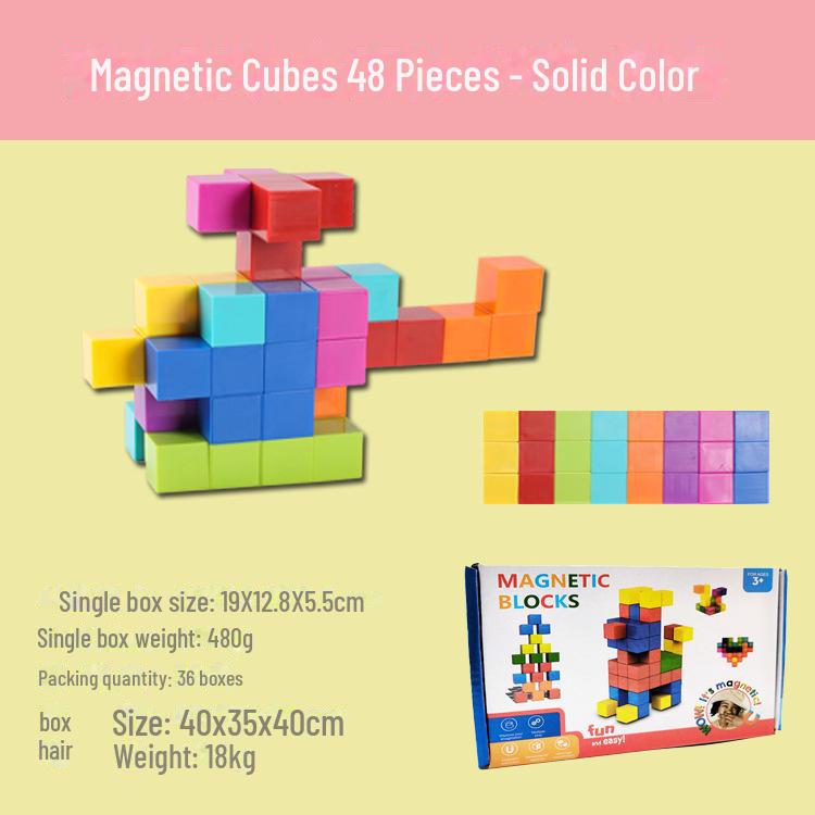 Magnetic Cube Puzzle Blocks: Cross-Border Teaching Aids for Kids