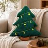 Christmas TreeShaped Soft Throw Tree Shaped Pillow Padded Holiday Cushion for