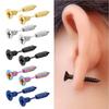 Mehrere Farben Kleine Edelstahl-Schraube Herren Ohrstecker Damen Punk Gothic Schwarz Tragus Piercing Ohrschmuck Zubehör
