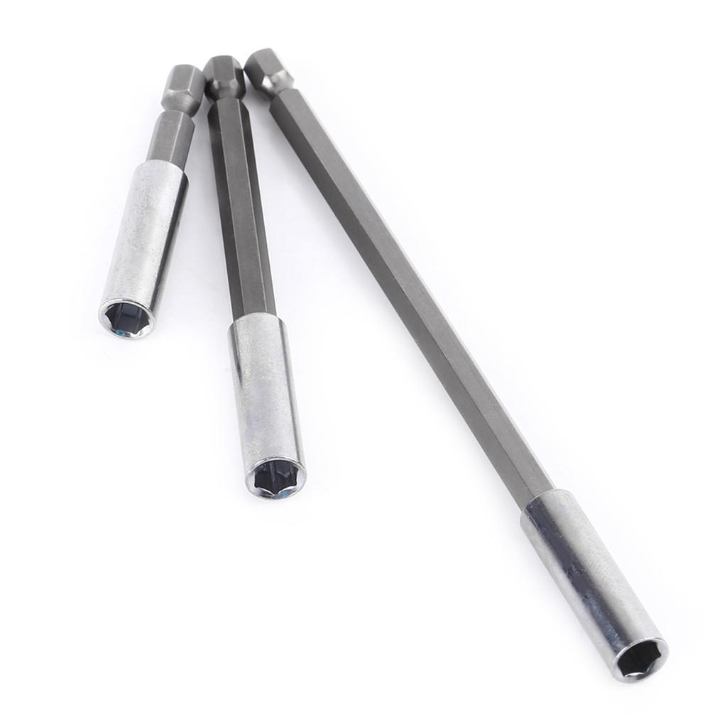 3pcs Electrical Drill Screwdriver Extension Bar Magnetic Bit Holder 1 4 Shank Tool