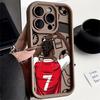 Soft TPU Phone Case for iPhone 14 Pro 14 11 12 Mini 15 Plus 16e 13 Pro MAX 11 XS XR 16 Plus Cartoon Football Number