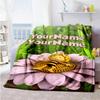 Biene Maja Personalized Name Blanket Multi-purpose Customizable Blanket Ultra-Soft for Nap Bed Home Decor Seaside All-Season Use