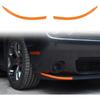 For Dodge Challenger 2015+ Front Bumper Lip Cover Trim Styling Bezel Orange 2pcs