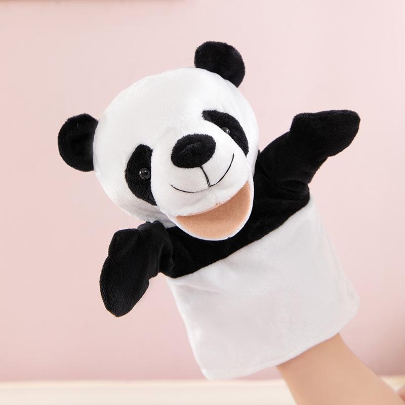 Hand Puppet Toy Animal Hand Soothing Doll Show Lion Can Open Mouth Animal Doll Kindergarten Lecture Props