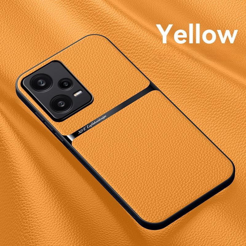 For Xiaomi Redmi Note 12 5G Case Built-in Metal Plate Phone Case For Redmi Note 12Pro Note12 Pro Leather Car Magnetic Back Cover