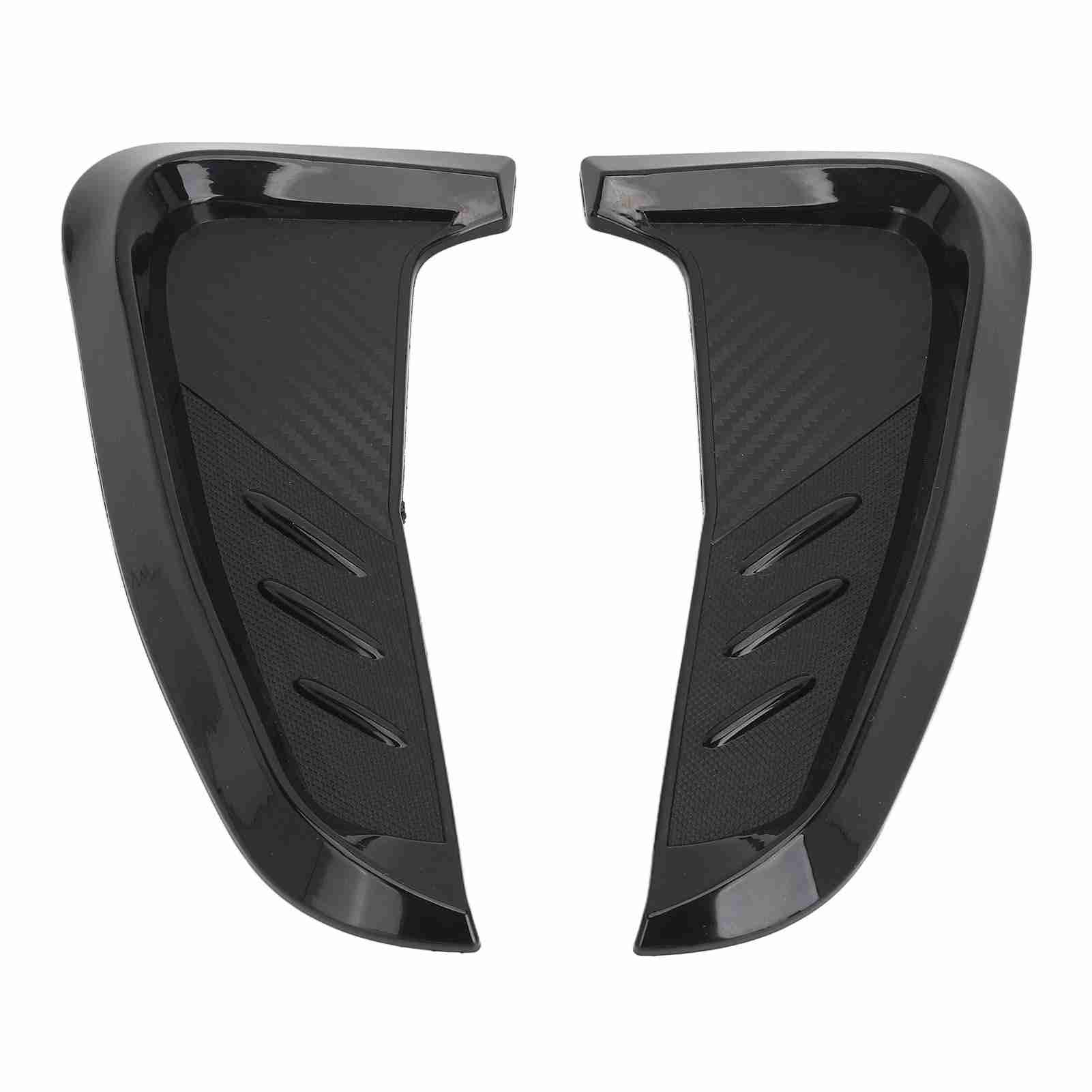 

2 шт. Боковые накладки вентиляционных отверстий грязезащитных крыльев Левая Правая 20 см Глянцево-черный Резина Универсальная посадка для Accord Civic