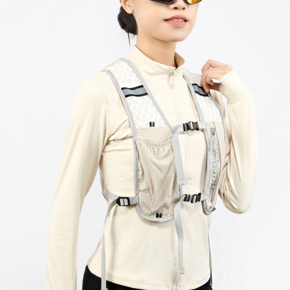 Atmungsaktive Reflektierende Laufweste Pack Verstellbare Outdoor Laufweste Radfahren